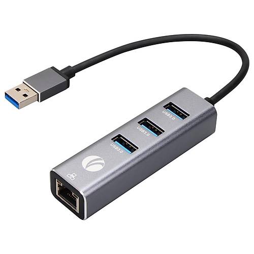 Vcom DH312B USB 3.0 to RJ45 Gigabit 3 Port Usb 3.0 USB Ethernet Adapt�r�