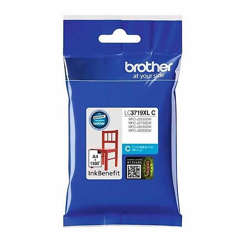 Brother LC3719XLC 1.500 Sayfal�k Mavi Orijinal Kartu�