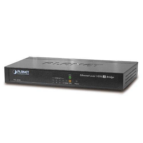 Planet PL-VC-234G 4 Port Gigabit VDSL2 Bridge 3A RJ11 Media Converter