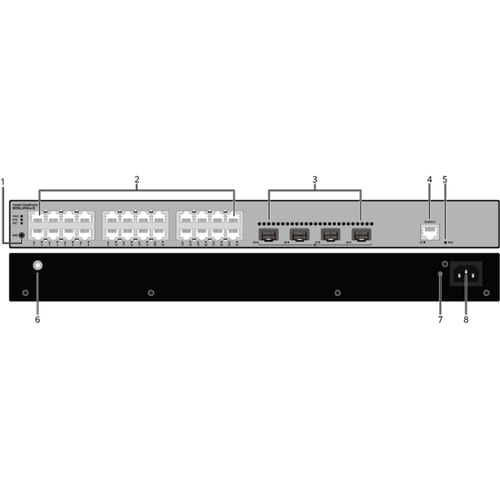 Huawei S5735-L24T4S-A-V2 24 Port Gigabit 4 Port SFP L3 Y�netilebilir Ethernet Switch