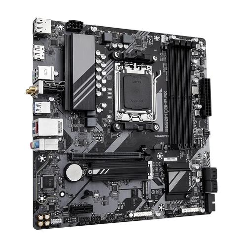 Gigabyte B650M D3HP AX Sc-AM5 B650 DDR5 7600Mhz 2xM2 W�F� 6E 2.5Gbit mATX AMD Anakartlar