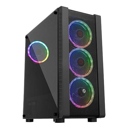 Frisby FC-9320G 600W 80 Plus Bronze 4x12cm RGB Fanl Pencereli Mid Tower Oyuncu Kasas