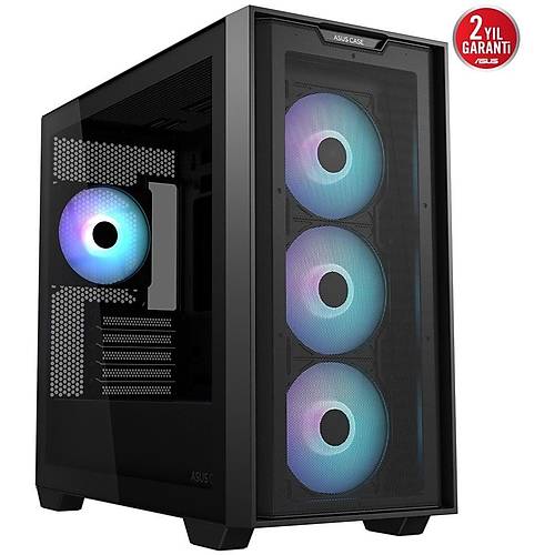 Asus A21 PLUS PSU YOK 4x12cm ARGB Fanl� microATX Oyuncu Kasas�