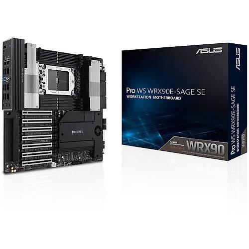 Asus WRX90E-SAGE SE Sc-sTR5 WRX90 DDR5 6000Mhz M.2 10GB LAN ATX AMD Anakart