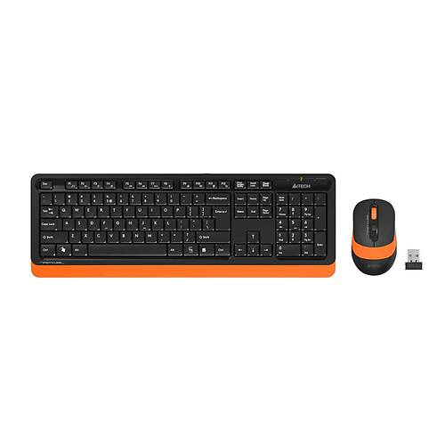 A4 Tech FG1010 Q TR Multimedia Kablosuz Turuncu Klavye Mouse Seti