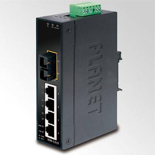 Planet PL-ISW-511TS15 4 Port 10/100/Base-Tx 1 Port 100Base-FX SFP Endstriyel Ethernet Switch