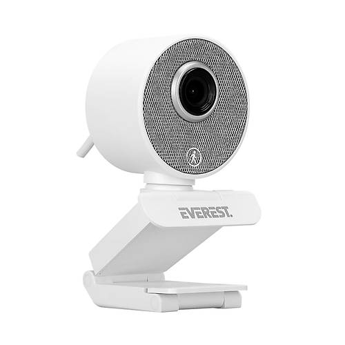 Everest SC-HD09 USB 1080p Full HD Audio Tracking Harekete Duyarl� Mikrofonlu Beyaz PC Kamera