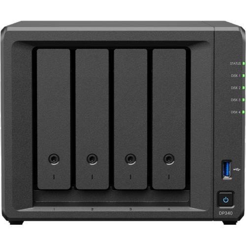 Synology DP340 Amd R1600 16GB DDR4 4XHDD 2xM2 2x1Gbit LAN A� Depolama NAS Cihaz�