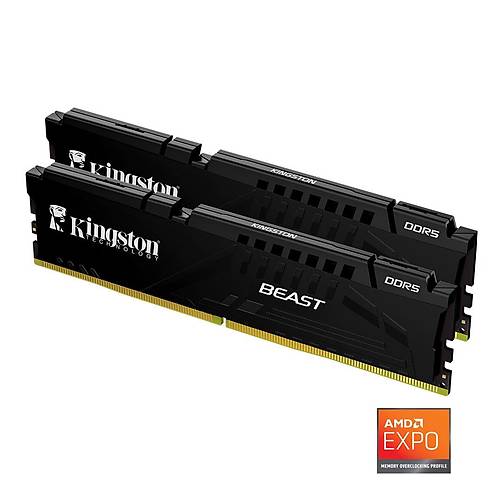 Kingston KF556C36BBEK2/64TR 64 GB (2x32) DDR5 5600Mhz CL36 Beast Expo Bilgisayar Bellek