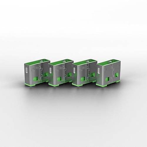 Lindy LIN-40461 USB A Ye�il 10 Adet USB A Port Kiliti