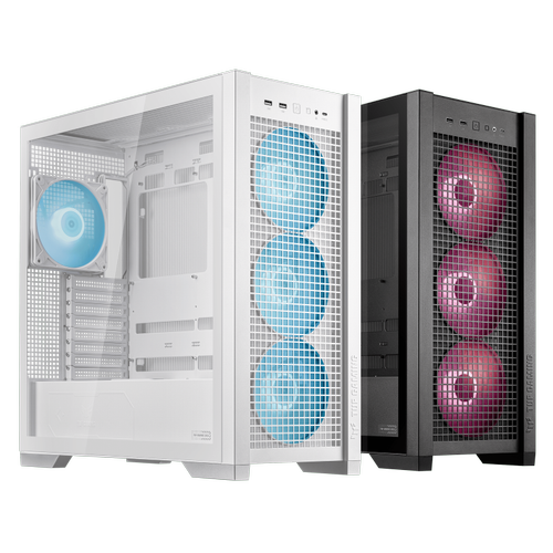 Asus TUF GAMING GT302 TG ARGB PSU YOK 4x14cm ARG Fanl� Pencerili Beyaz ATX Bilgisayar Kasas�
