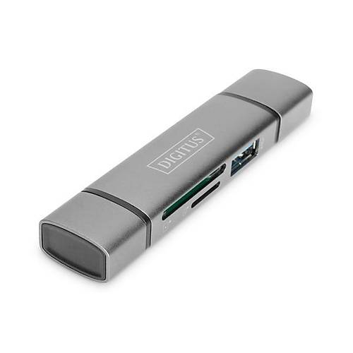 Digitus DA-70886 USB Type C to SD microSD USB 3.0 Dual Kart Okuyucu