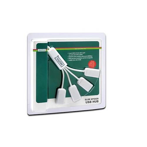 Digitus DA-70216 USB 2.0 to 4 Port USB 2.0 Kablo Formunda USB 2.0 oklayc Hub