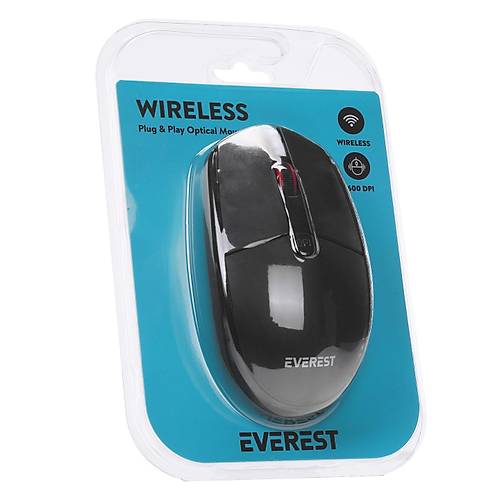 Everest SMW-86 1600Dpi 3 Tu�lu Siyah Kablosuz Mouse