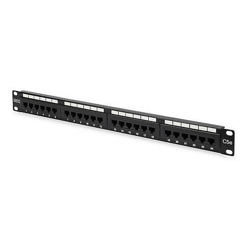 Digitus DN-91524U 24 Port 1U CAT5E Utp 50 Mkron Siyah Patch Panel