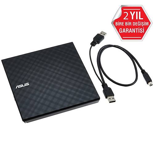 Asus SDRW-08D2S-U Usb 2.0 Dvd-Rw Slim Siyah Kutulu Optik Okuyucu