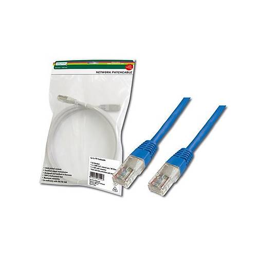 Digitus DK-1511-010/B 1 Mt CAT5E AWG26/7 U/Utp Mavi Patch Cord Kablo