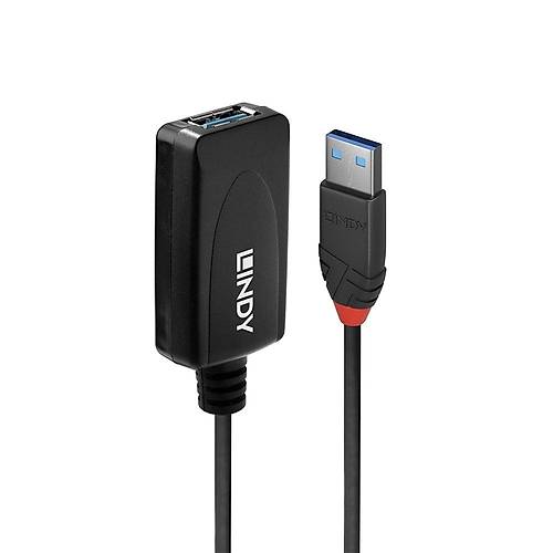 Lindy LIN-43157 10 Mt  USB 3.2 Gen1 to USB 3.2 GEn1 Erkek-Di�i USB Uzatma Kablosu