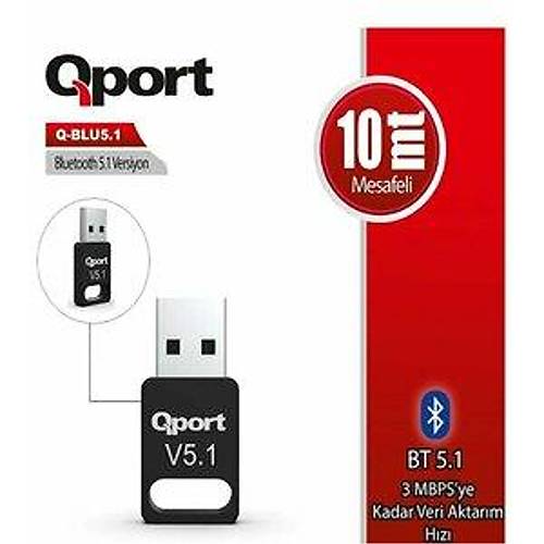 Qport Q-BLU5 Bluetooth 5.1 Adapt�r
