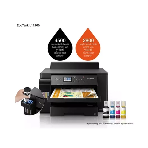 Epson C11CJ04402 L11160 USB W-F Lan A3 ok Fonksiyonlu Tankl Inkjet Yazc