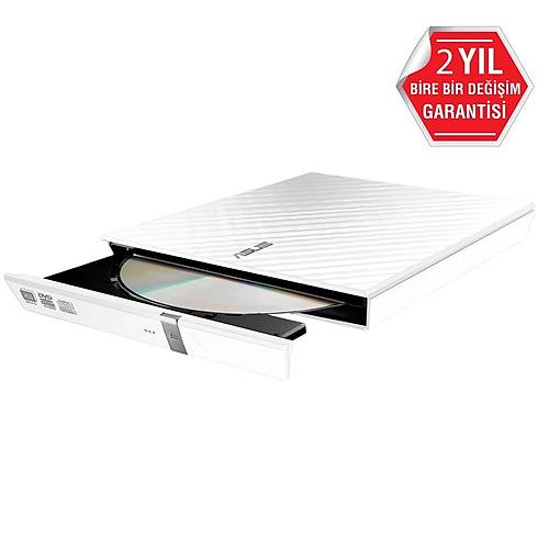 Asus SDRW-08D2S-U Usb 2.0 Dvd-Rw Slim Kutulu Beyaz Optik Okuyucu