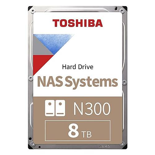 Toshiba HDWG480UZSVA 8 TB N300 7200Rpm 256MB SATA3 3.5 inch NAS System Harddisk