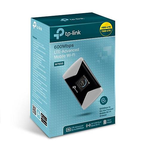 Tp-Link M7650 600 Mbps 2.4/5Ghz 3G/4G 1 Usb 1 Sm  Router
