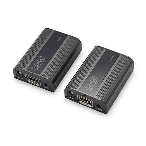 Digitus DS-55204 60 Mt RJ45 to HDMI 2K 4K v2.0 HDCP 2.2 Alc-Verici HDMI Sinyal Uzatma Cihaz