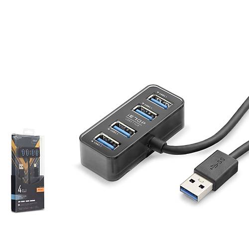 Hadron HDX7055 Usb 3.0 to 4 Port USB 3.0 5Gbps Siyah USB �oklay�c�