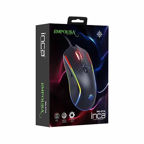 Inca IMG-GT16 USB 6400Dpi 7 Tu�lu RGB Kablolu Oyuncu Mouse