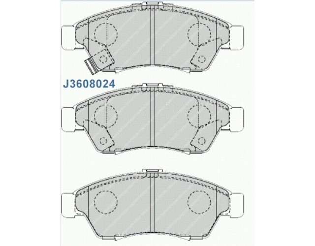 HONDA CIVIC  HATCHBACK  ÖN FREN BALATASI (DİSK) (136,5X58,4X16,5)  2002-2003