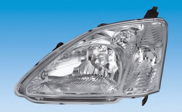 HONDA CIVIC  HATCHBACK  FAR LAMBASI SOL ELEKTRİKLİ BEYAZ (TYPE-R) (H4) 2002-2003