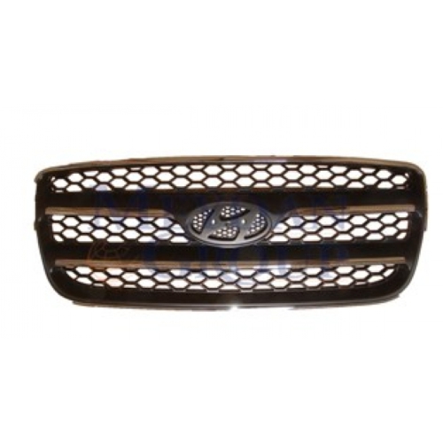 HYUNDAI SANTA FE ÖN PANJUR SİYAH ÇERÇEVE VE ORTA IZGARASI NİKELAJ KAPLAMALI 2007-2009