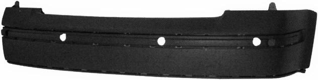 VOLKSWAGEN PASSAT B5 ARKA TAMPON SİYAH/BAND VE SENSÖR DELİKLİ 2001-2005