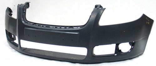 SKODA FABIA  ÖN TAMPON GRİ ASTARLI SİS/PANJUR DELİKLİ 2007-2010
