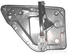 SKODA FABIA  ARKA CAM KRİKOSU L ELEKTRİKLİ/MOTORSUZ (KORUMA SACI İLE BİRLİKTE) 2001-2007
