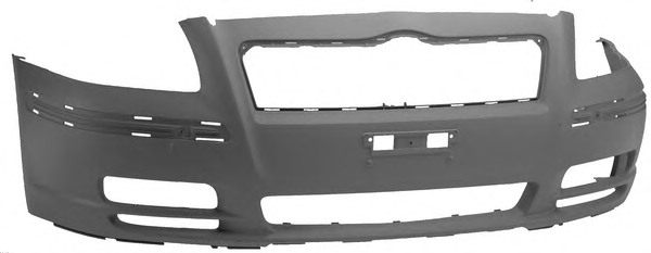 TOYOTA AVENSIS ÖN TAMPON SİYAH SİS/BAND/PANJUR DELİKLİ 2003-2006