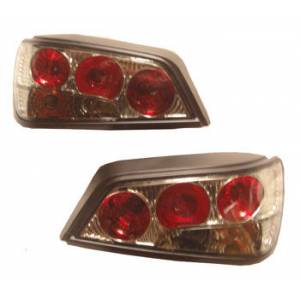 PEUGEOT 306- HATCHBACK- 97/00 MODİFİYE STOP LAMBASI R/LSET 2PARÇA KIRMIZI/NİKELAJLI(SİYAH ÇERÇEVE)