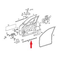 MERCEDES C CLASS W202 ARKA KAPI ALT TOZLUK SA 1993-2000