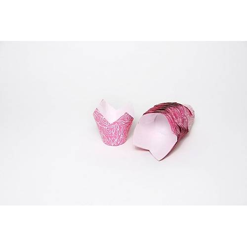 T�lip (Lale) Kaps�l; �i�ek Desenli, Petli, Pembe